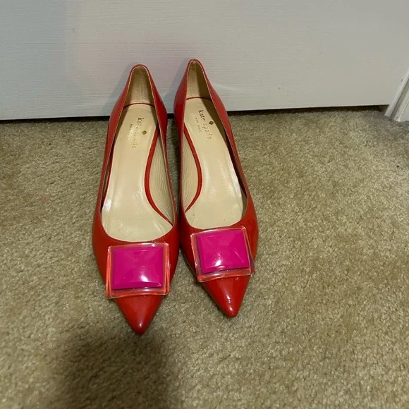 Kate Spade ♠️ Bijou leather short heels - Picture 4 of 9